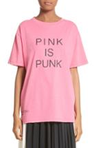 Women's Valentino Pink Is Punk Cotton Tee - Pink