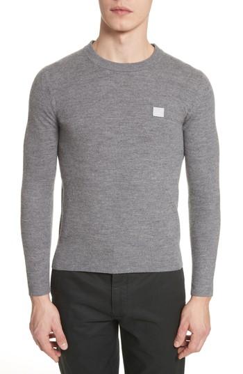 Men's Acne Studios Nalon Wool Sweater - Grey