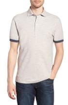 Men's Rodd & Gunn Hampstead Contrast Trim Pique Polo, Size - White