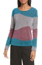 Women's Mm6 Maison Margiela Metallic Knit Sweater - Blue