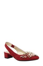 Women's J. Renee Delroy Embellished Slingback Pump B - Red