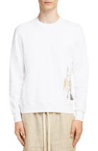 Men's Loewe Charles Rennie Mackintosh Collection Botanical Print Sweatshirt - White