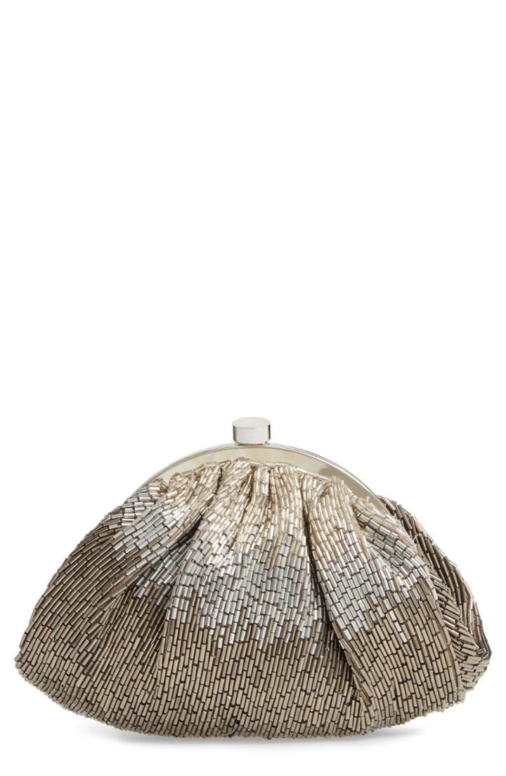 Nordstrom Ombre Beaded Pouchette - Metallic