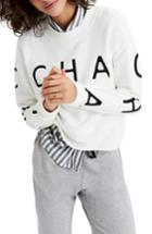 Women's Madewell Cha Cha Cha Sweatshirt, Size - White