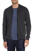 Men's Robert Barakett Front Zip Knit Jacket, Size - Black