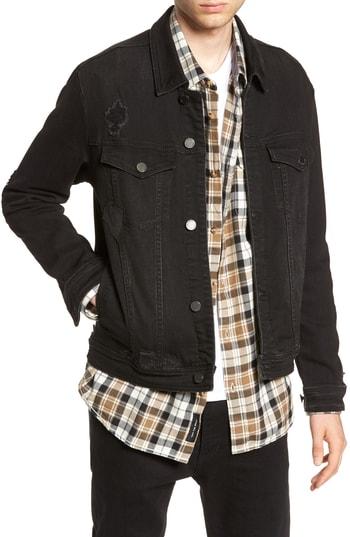 Men's Blanknyc Denim Trucker Jacket - Black