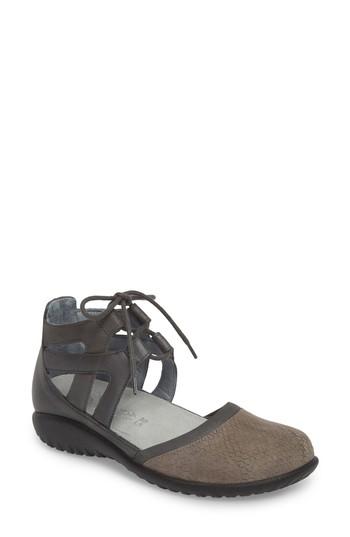 Women's Naot Kata Lace-up Sandal Us / 35eu - Grey