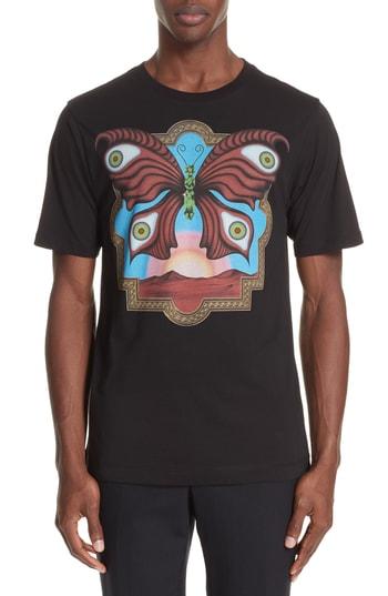 Men's Dries Van Noten Butterfly T-shirt - Black