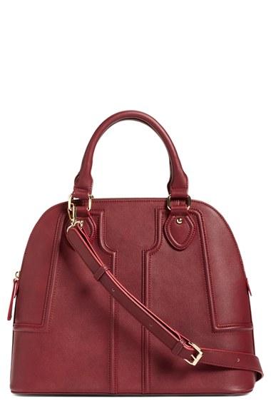Sole Society 'marlow' Structured Dome Satchel - Red