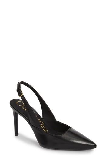 Women's Calvin Klein Rielle Slingback Pump M - Black