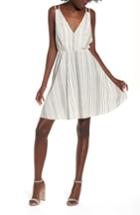 Women's Bp. Stripe Strappy Swing Dress, Size - Ivory
