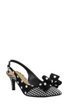 Women's J. Renee Gabino Slingback Pump M - Black