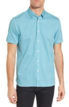 Men's Ted Baker London Slim Fit Print Sport Shirt (s) - Blue