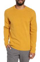 Men's Selected Homme New Coban Regular Fit Wool Sweater - Yellow