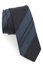 Men's Alexander Olch Stripe Linen Tie, Size - Blue