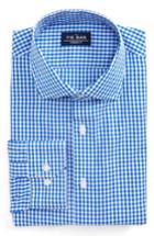 Men's The Tie Bar Standard Fit Check Dress Shirt - 34/35 - Blue