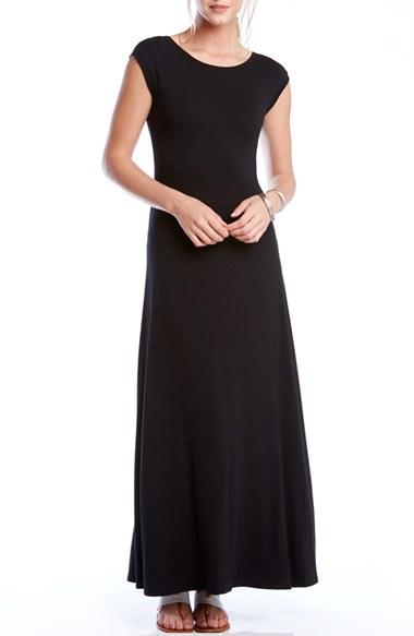 Women's Karen Kane V-back A-line Maxi Dress