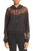 Women's Mcq Alexander Mcqueen Lace Trim Hoodie