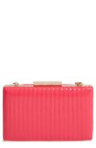 Sondra Roberts Quilted Faux Leather Box Clutch -