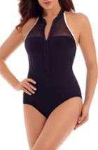 Women's Miraclesuit Finish Line Underwire One-piece Swimsuit - Black