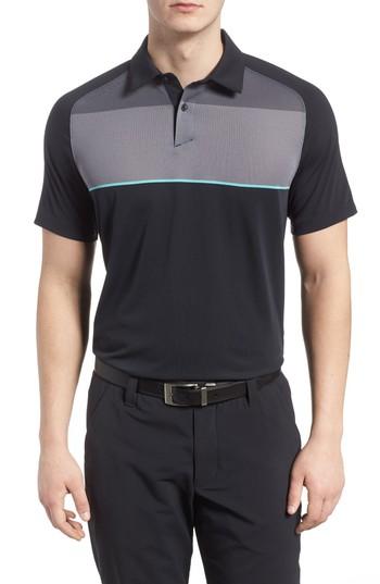 Men's Under Armour Threadborne Infinite Fit Polo Shirt, Size Small - Black