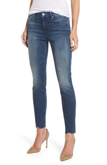 Women's Mother The Looker Ankle Skinny Jeans - Blue