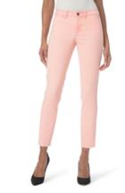 Women's Nydj Frayed Hem Skinny Chinos - Pink