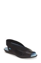 Women's Cloud 'caliber' Peep Toe Leather Sandal .5-10us / 41eu - Black