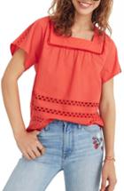 Women's Madewell Angelica Eyelet Top, Size - Red