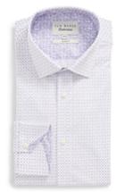 Men's Ted Baker London Loops Slim Fit Dress Shirt .5 - Purple