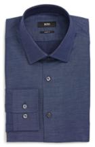 Men's Boss Marley Trim Fit Dot Dress Shirt .5r - Blue