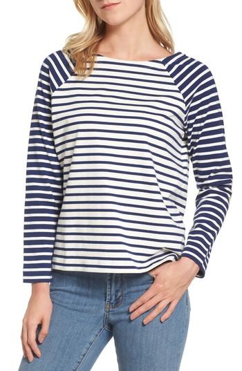 Women's Vineyard Vines Elbow Patch Mixed Stripe Top