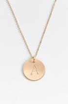 Women's Nashelle 14k-gold Fill Initial Disc Necklace