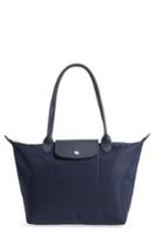 Longchamp Medium Le Pliage Neo Nylon Shoulder Bag - Blue