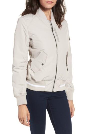 Women's Andrew Marc Foster Nylon Twill Bomber Jacket - Pink
