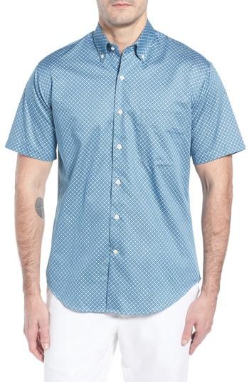 Men's Peter Millar Get Kracken Sport Shirt - Blue