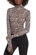 Women's Afrm Zadie Semi Sheer Turtleneck - Beige