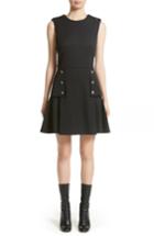 Women's Alexander Mcqueen Military Peplum Dress Us / 38 It - Black