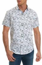 Men's Robert Graham Illusions Print Sport Shirt, Size - White