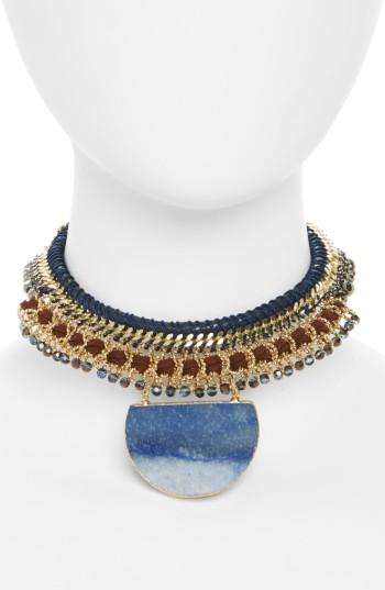 Women's Nakamol Design Half Moon Agate Choker
