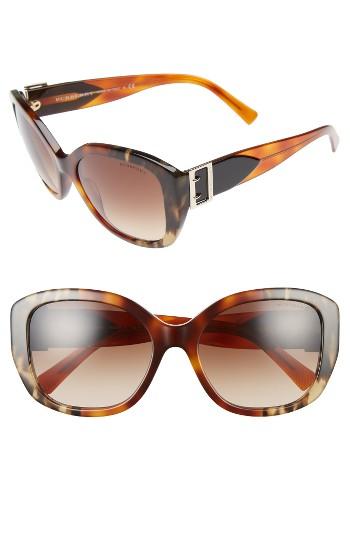 Women's Burberry 57mm Gradient Butterfly Sunglasses -