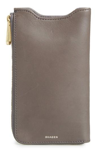 Skagen Lilli Iphone 6/6s/7 Leather Sleeve - Grey