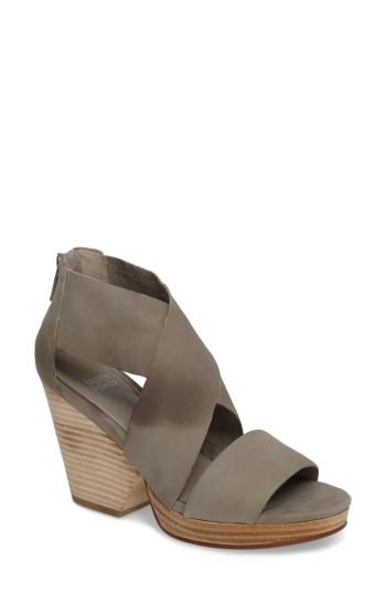 Women's Eileen Fisher Ellis Sandal M - Grey