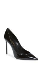 Women's Saint Laurent Zoe Pointy Toe Pump .5us / 34.5eu - Black