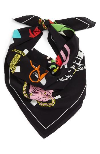 Women's Moschino Paper Doll Silk Scarf