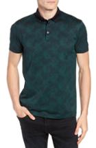 Men's Boss Pitton Slim Fit Jacquard Polo, Size - Green