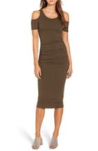 Women's Michael Stars Cold Shoulder Body-con Dress - Green