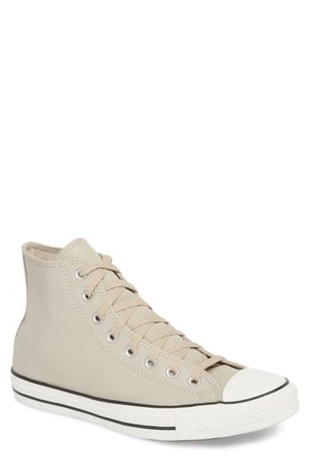 Men's Converse Chuck Taylor All Star Leather High Top Sneaker M - Beige
