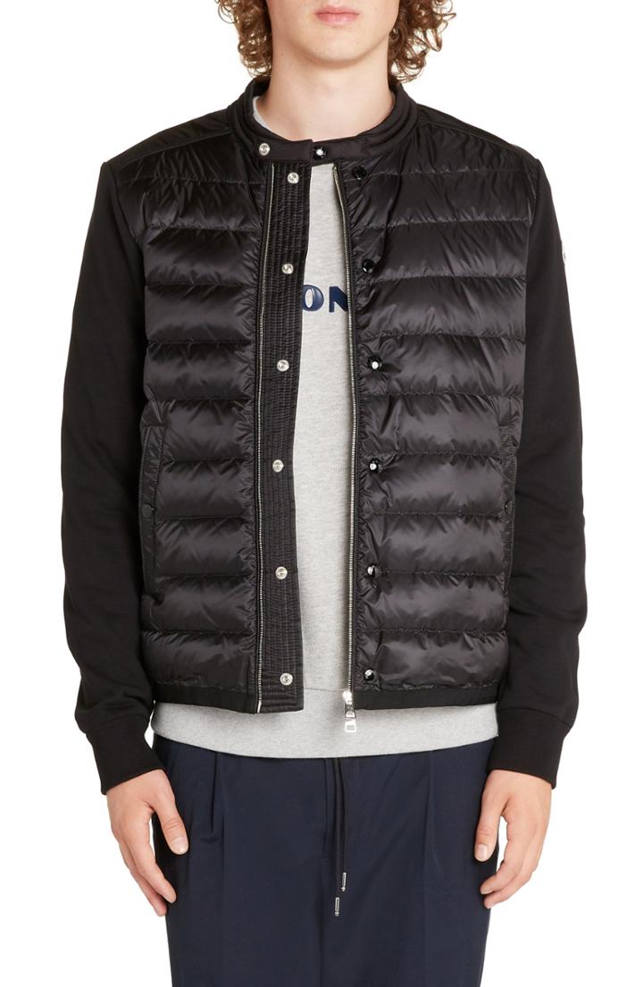 Men's Moncler Maglia Sweater Jacket - Black