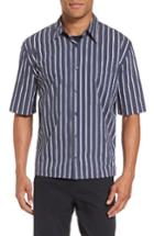 Men's Vince Fit Stripe Short Sleeve Sport Shirt